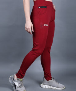 Women Solid stretchable MarronTrack Pants